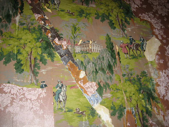 Close up of colonial pattern