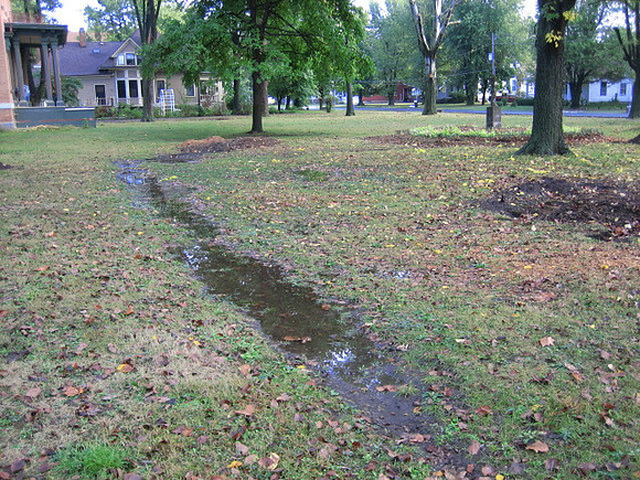 Drainage problems in 2009